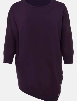 Leoni Asymmetric Button Trim Jumper