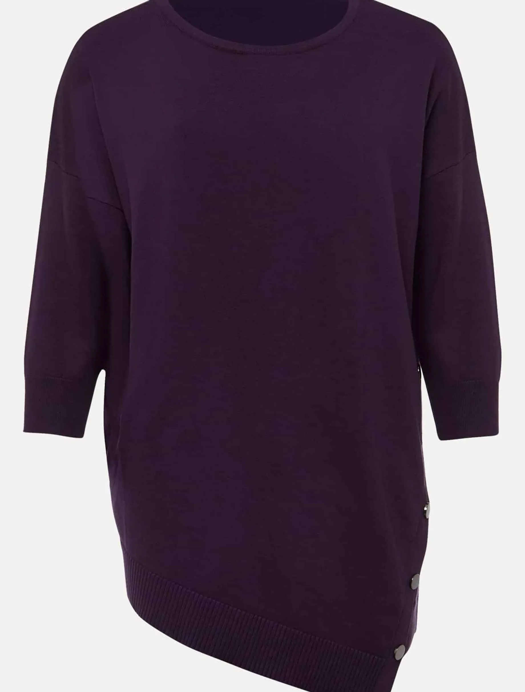 Leoni Asymmetric Button Trim Jumper