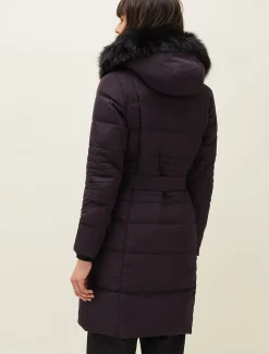 Leonor Tie Belt Midi Puffer Coat
