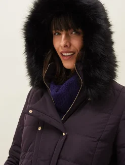 Leonor Tie Belt Midi Puffer Coat