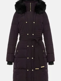 Leonor Tie Belt Midi Puffer Coat