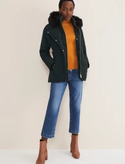Leonor Tie Belted Short Puffer