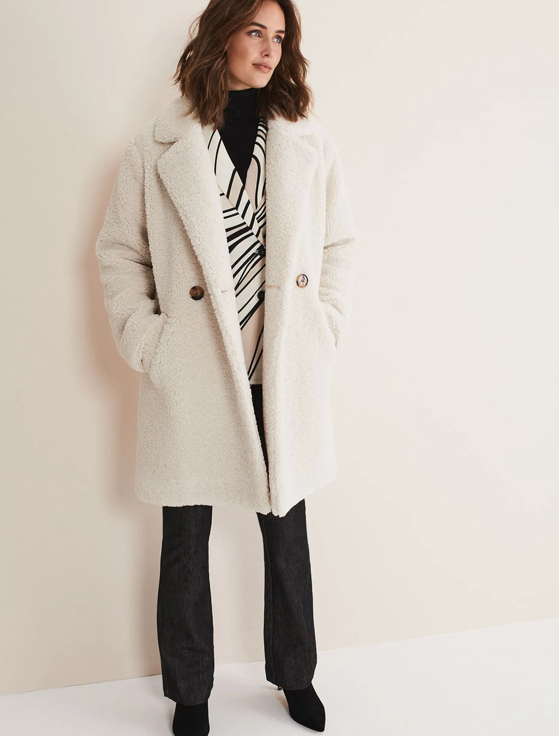 Libbie Longline Teddy Coat