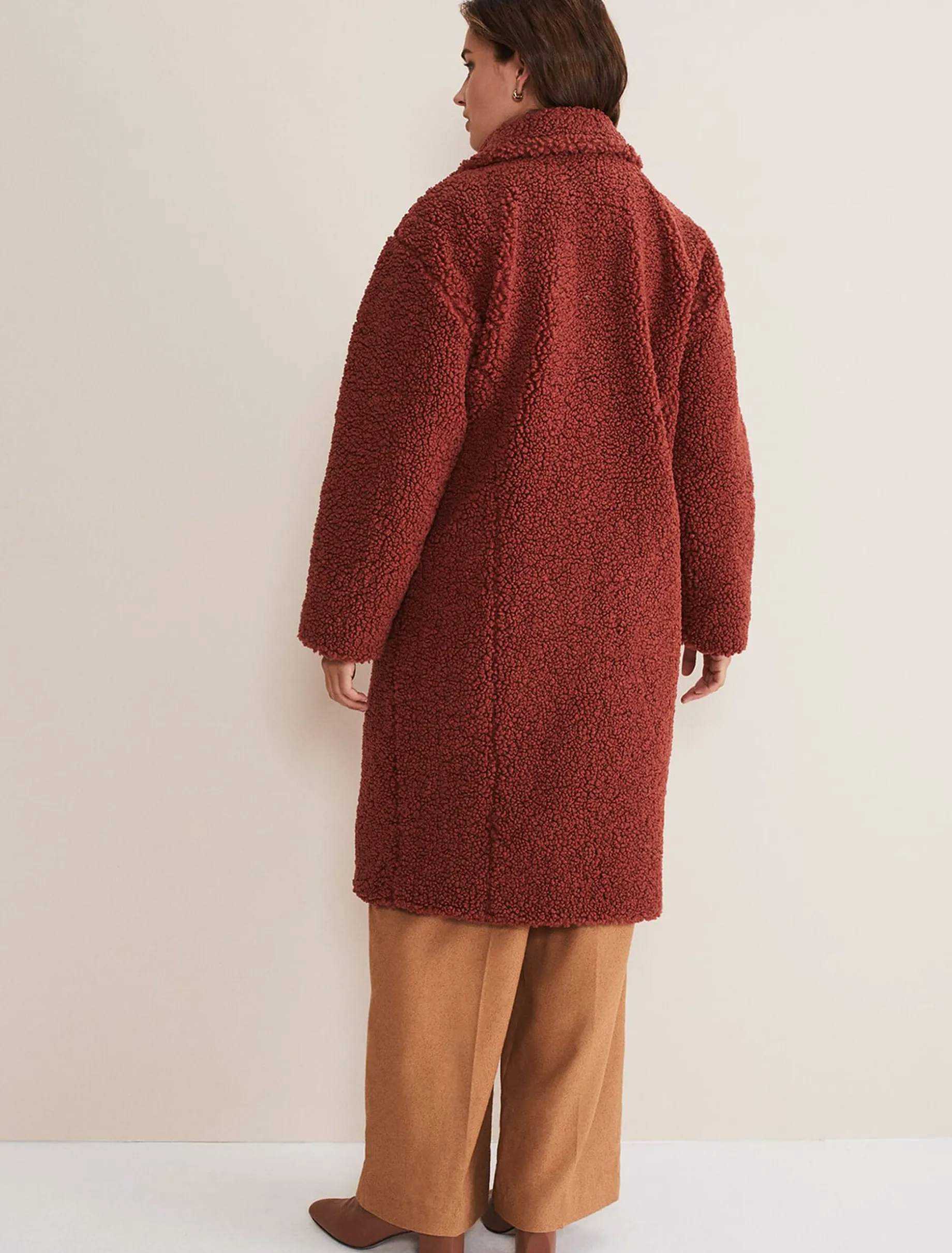Libbie Longline Teddy Coat