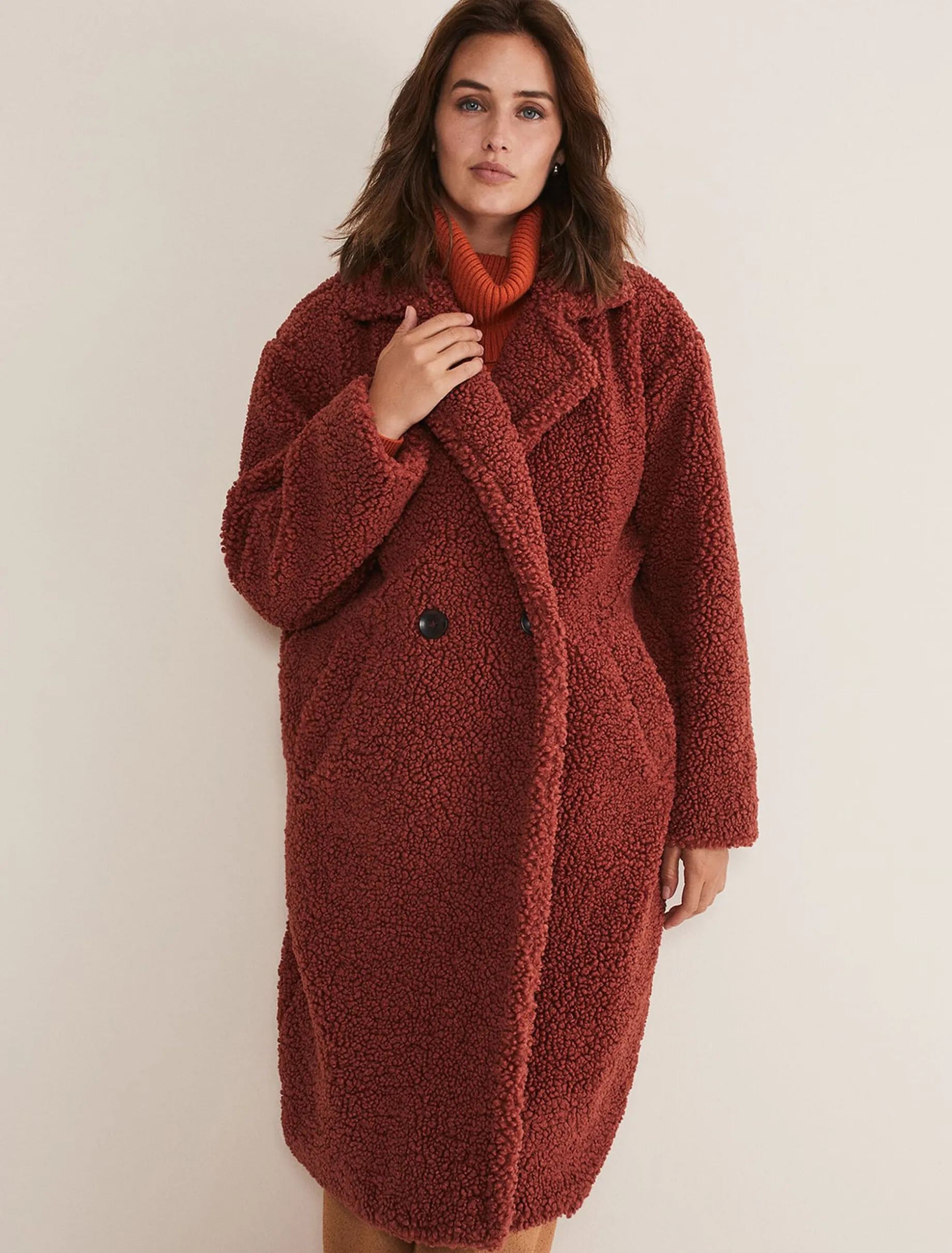 Libbie Longline Teddy Coat