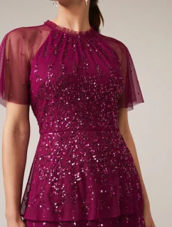 Liliana Tiered Embellished Dress