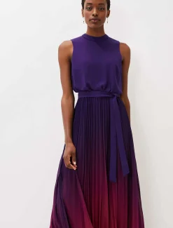 Lily Dip Dye Pleated Dress