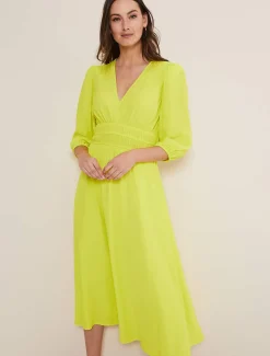 Lina A Line Midi Dress