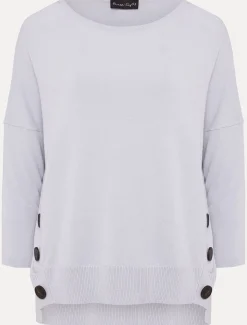 Linda Button Trim Knit