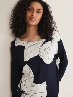 Linda Flower Print Knit