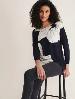 Linda Flower Print Knit