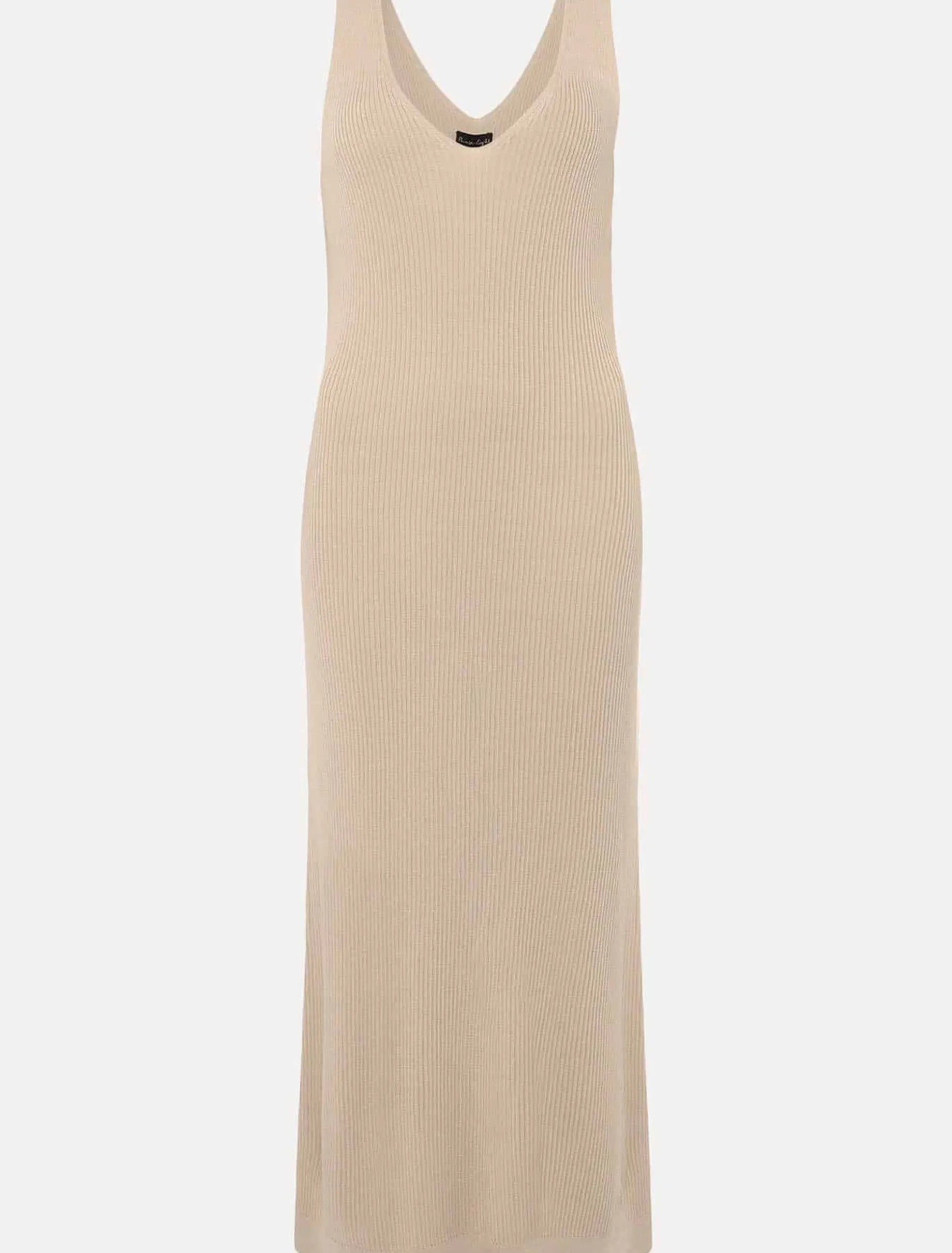 Lindan Ribbed Knit Midi Dress