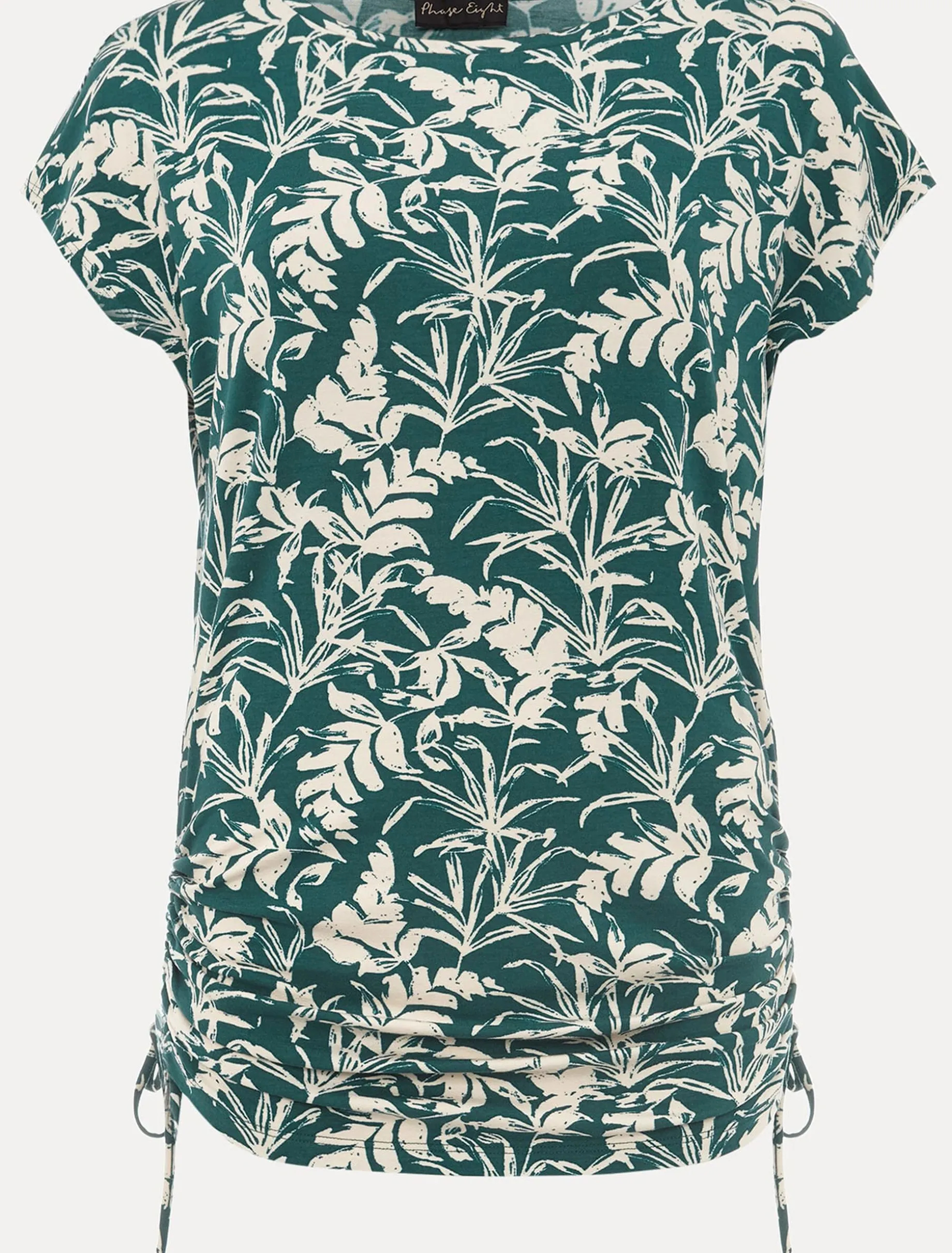 Lissa Leaf Print Top