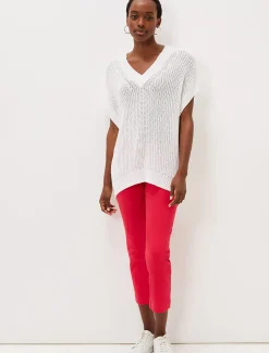 Lizzia V-Neck Stitch Knit