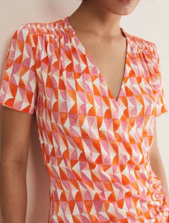 Loicia Geo Wrap Top