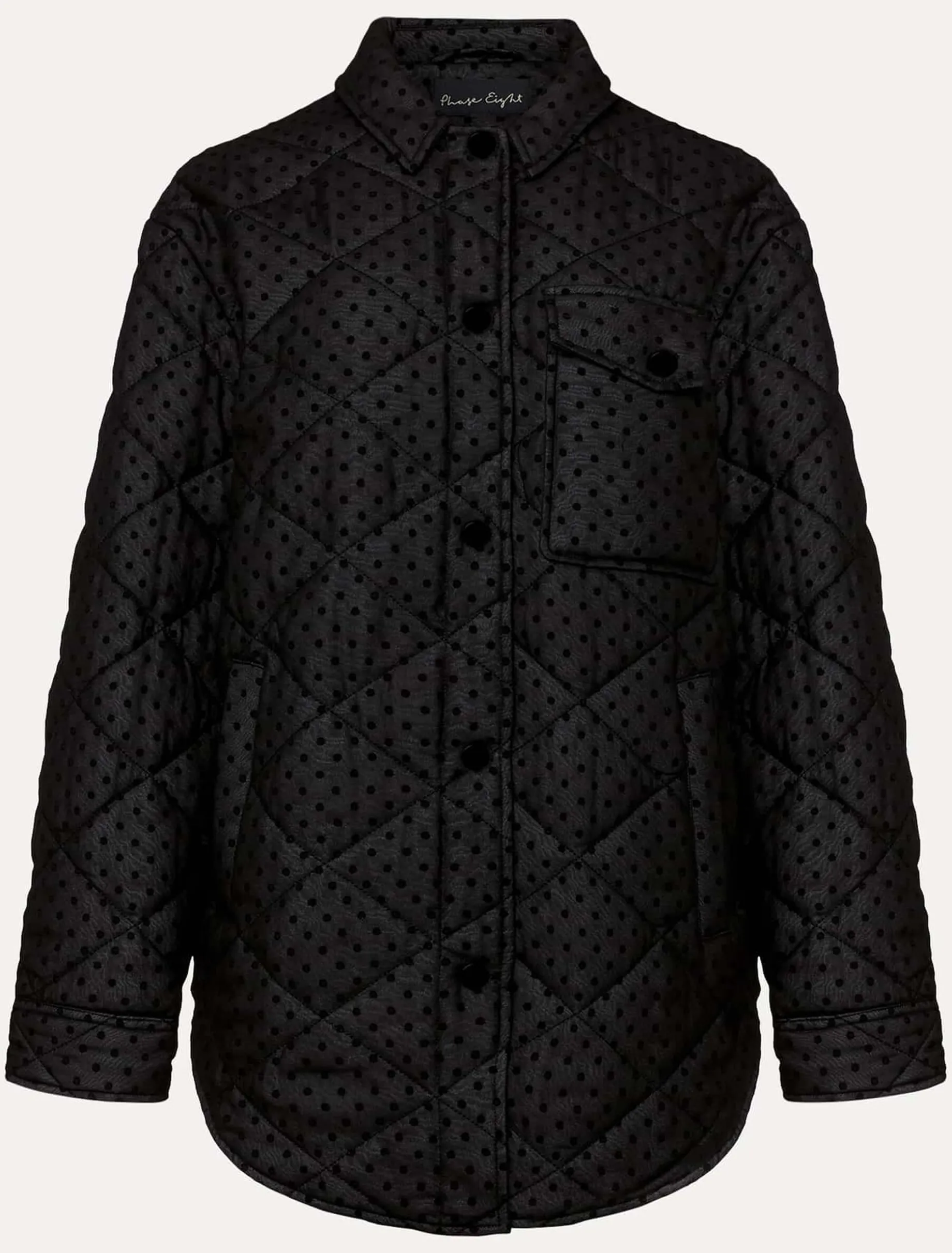 Lola Quilted Polka Dot Coat