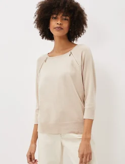 Lolan Zip Trim Knit Jumper