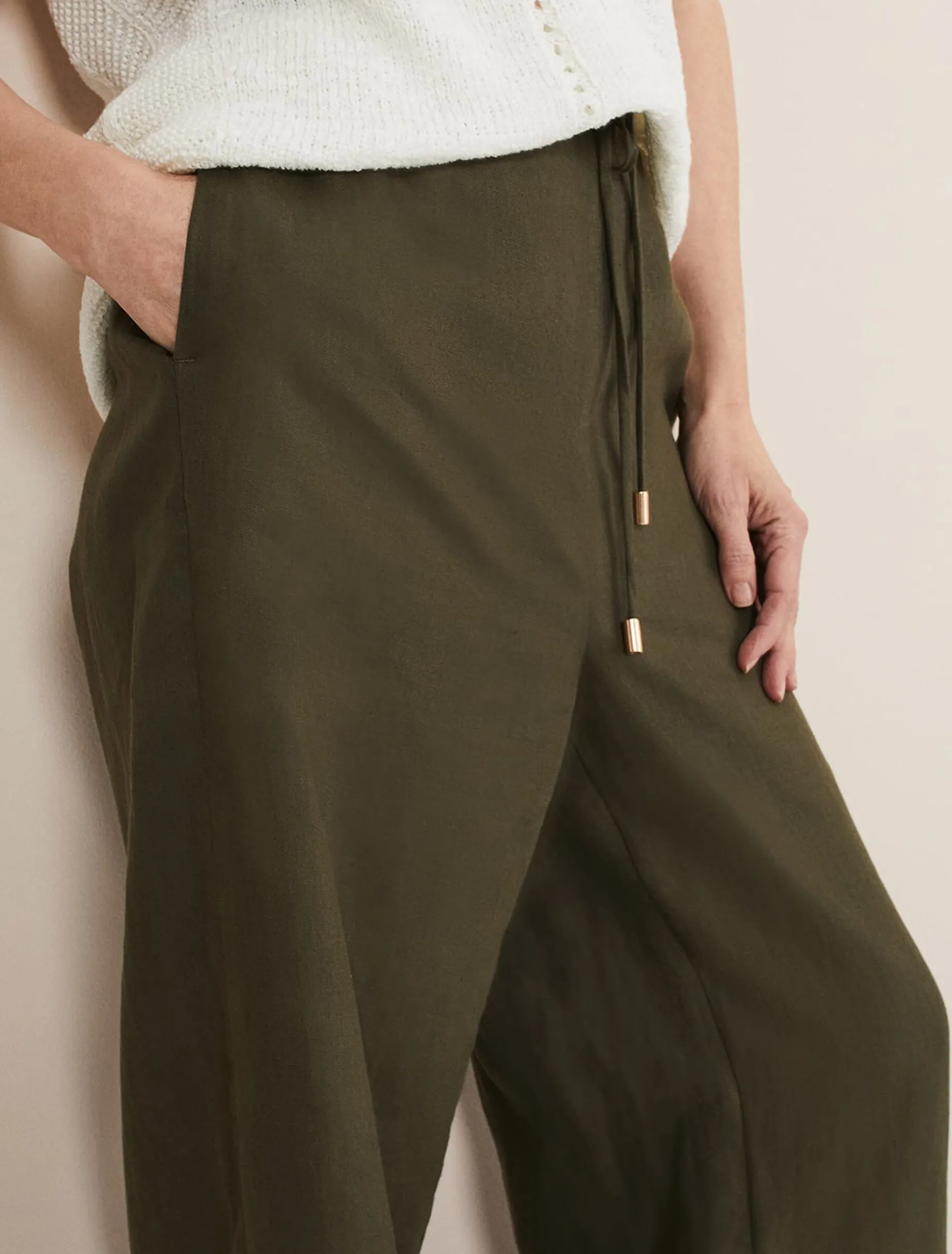 Lolita Drawstring Linen Trouser