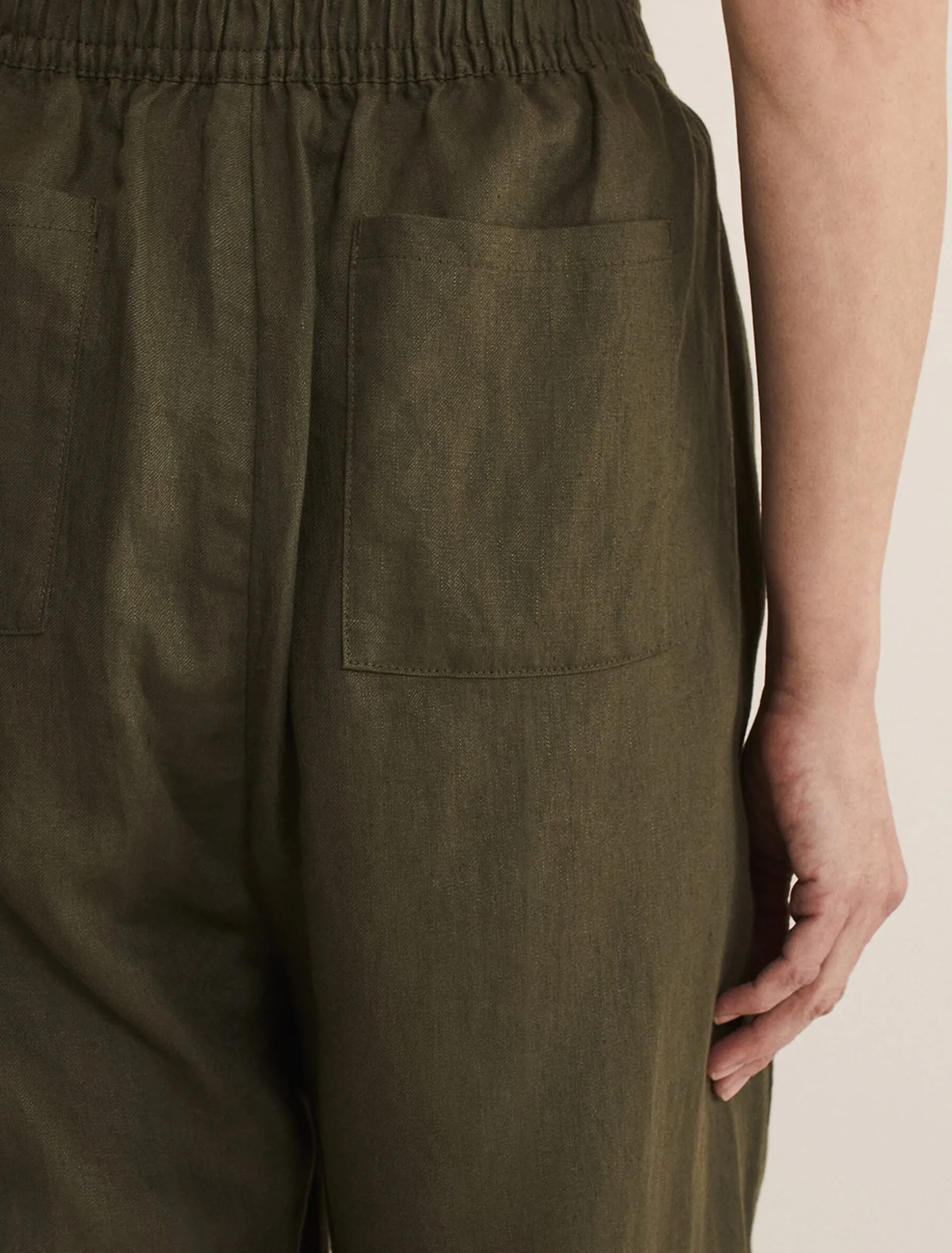 Lolita Drawstring Linen Trouser