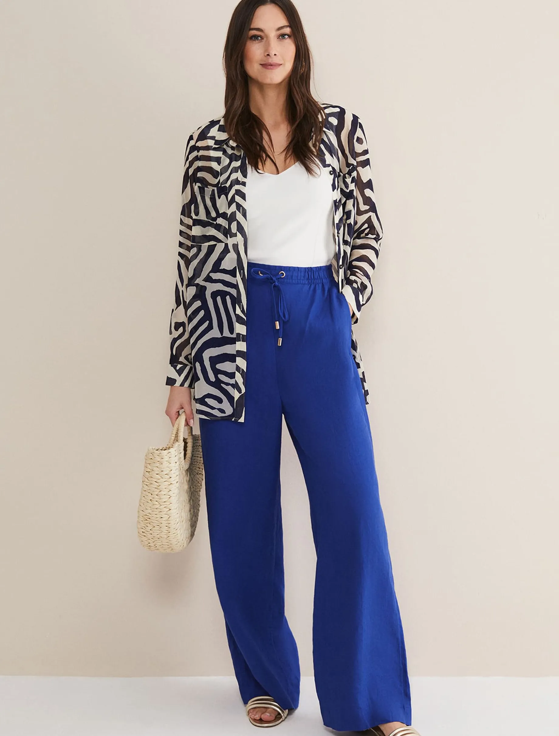 Lolita Drawstring Linen Trouser