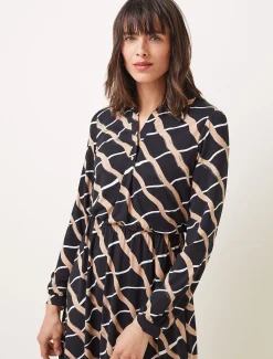 Loren Check Shirt Dress