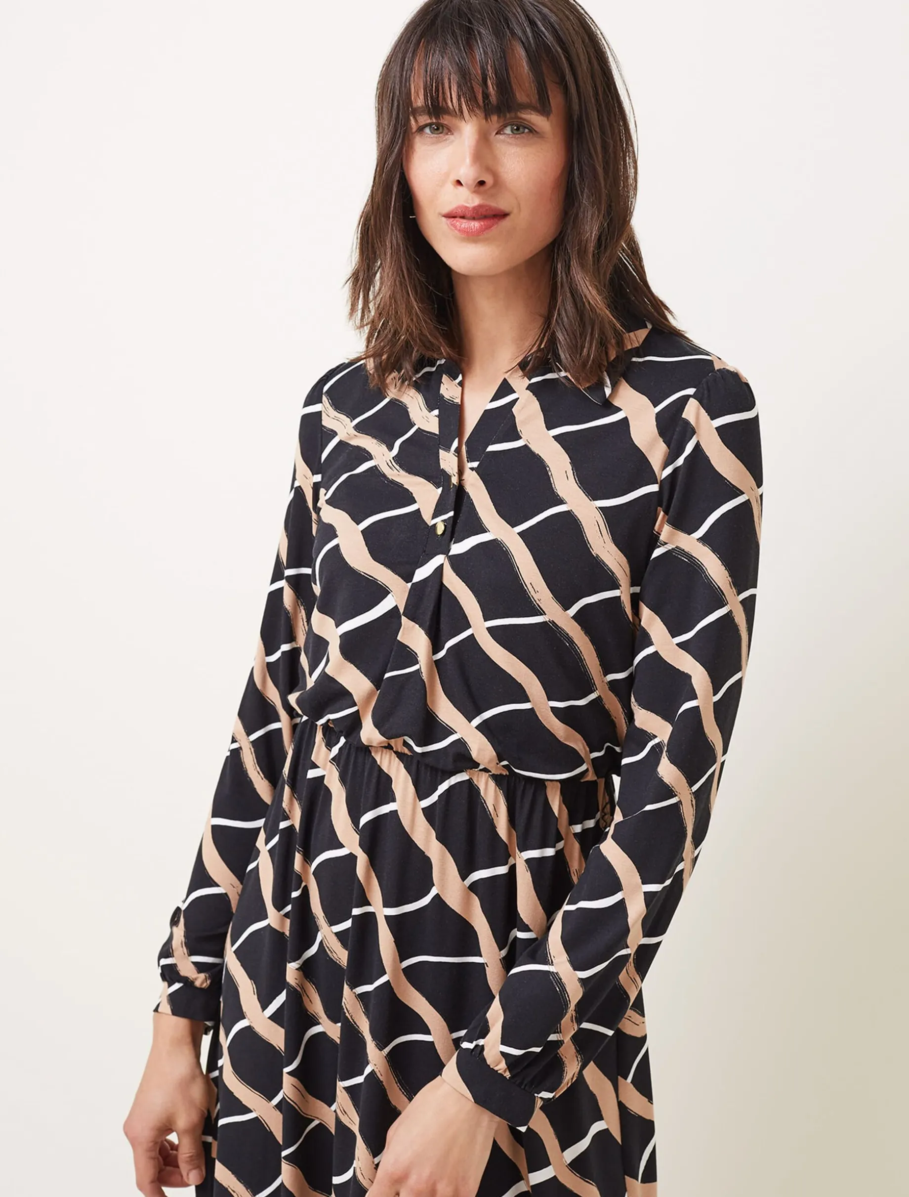 Loren Check Shirt Dress