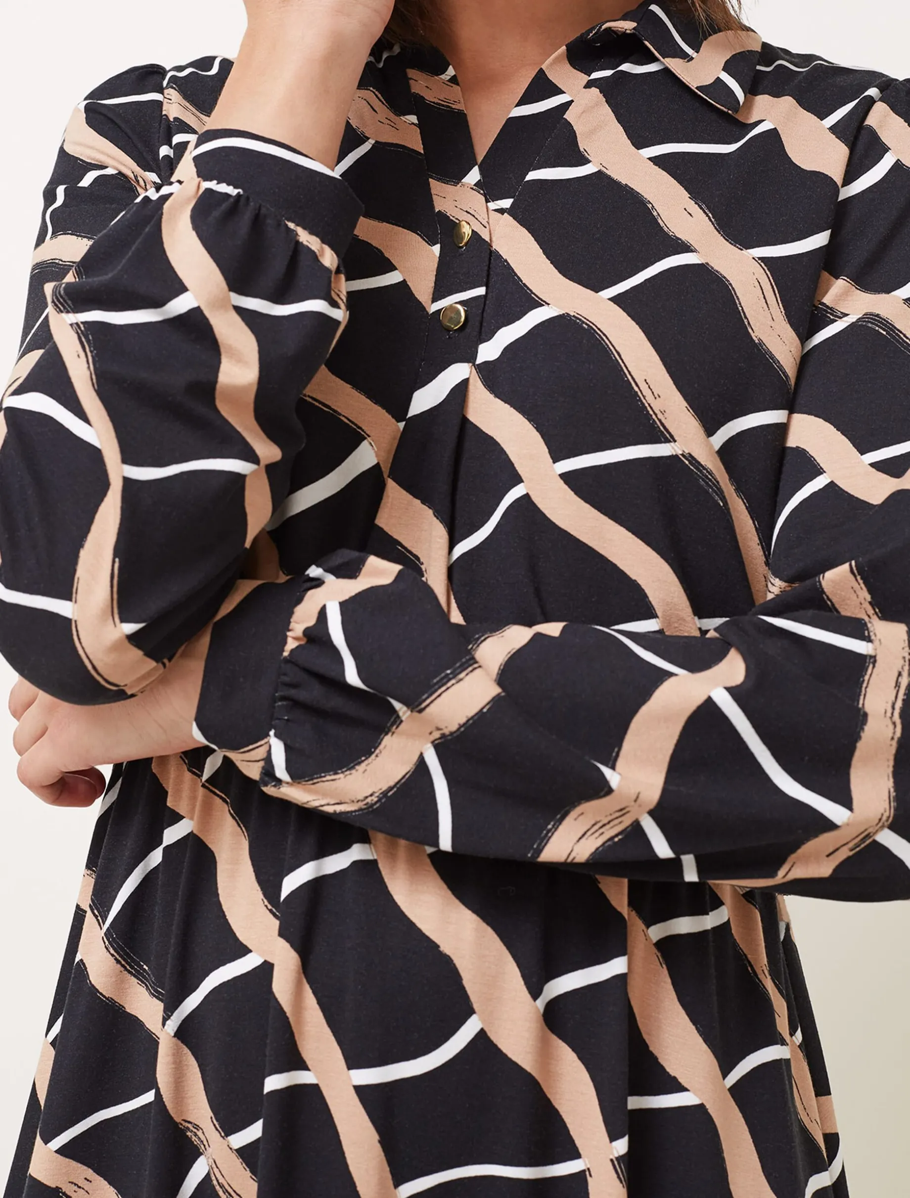 Loren Check Shirt Dress