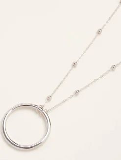 Lorette Plated Circle Pendant