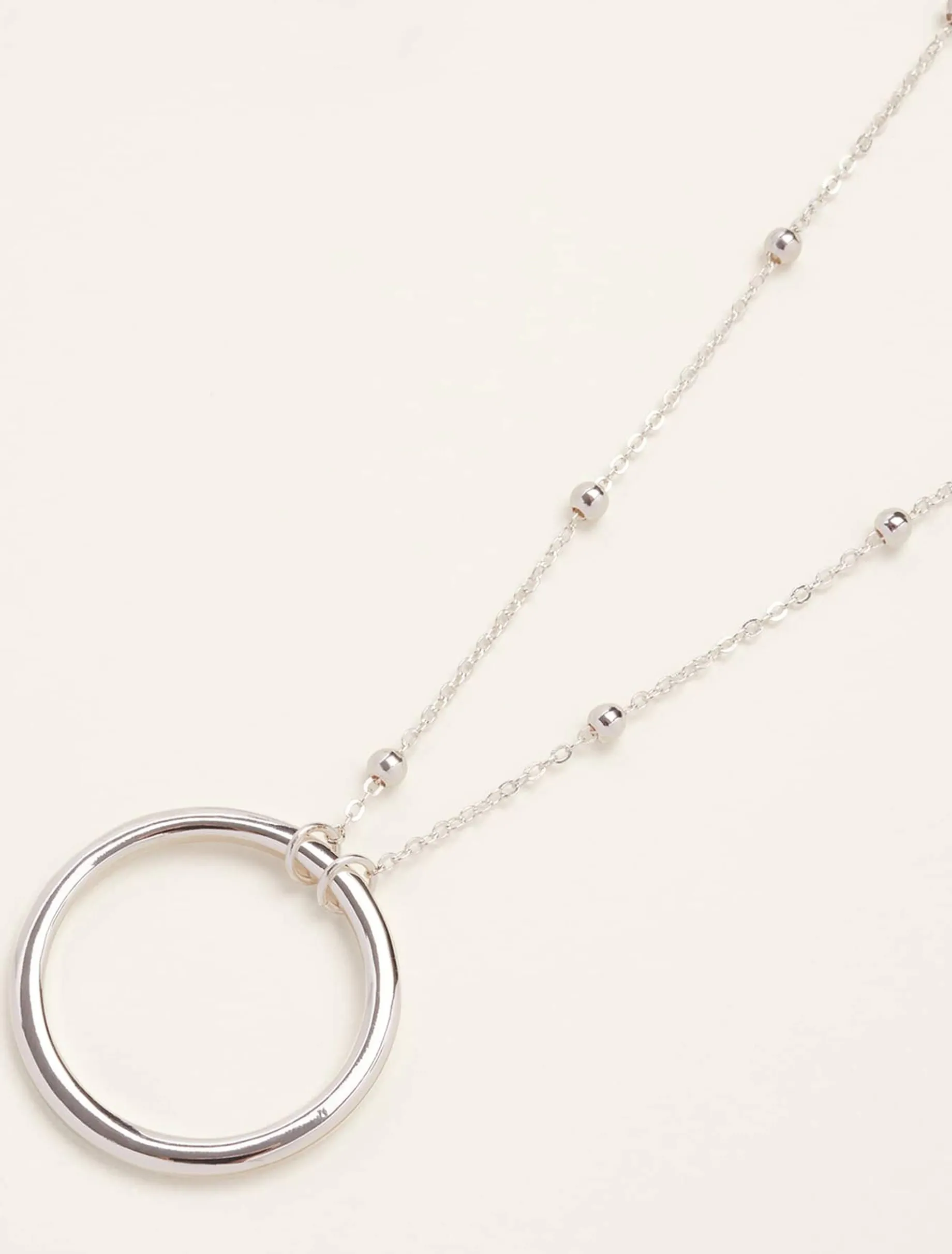 Lorette Plated Circle Pendant