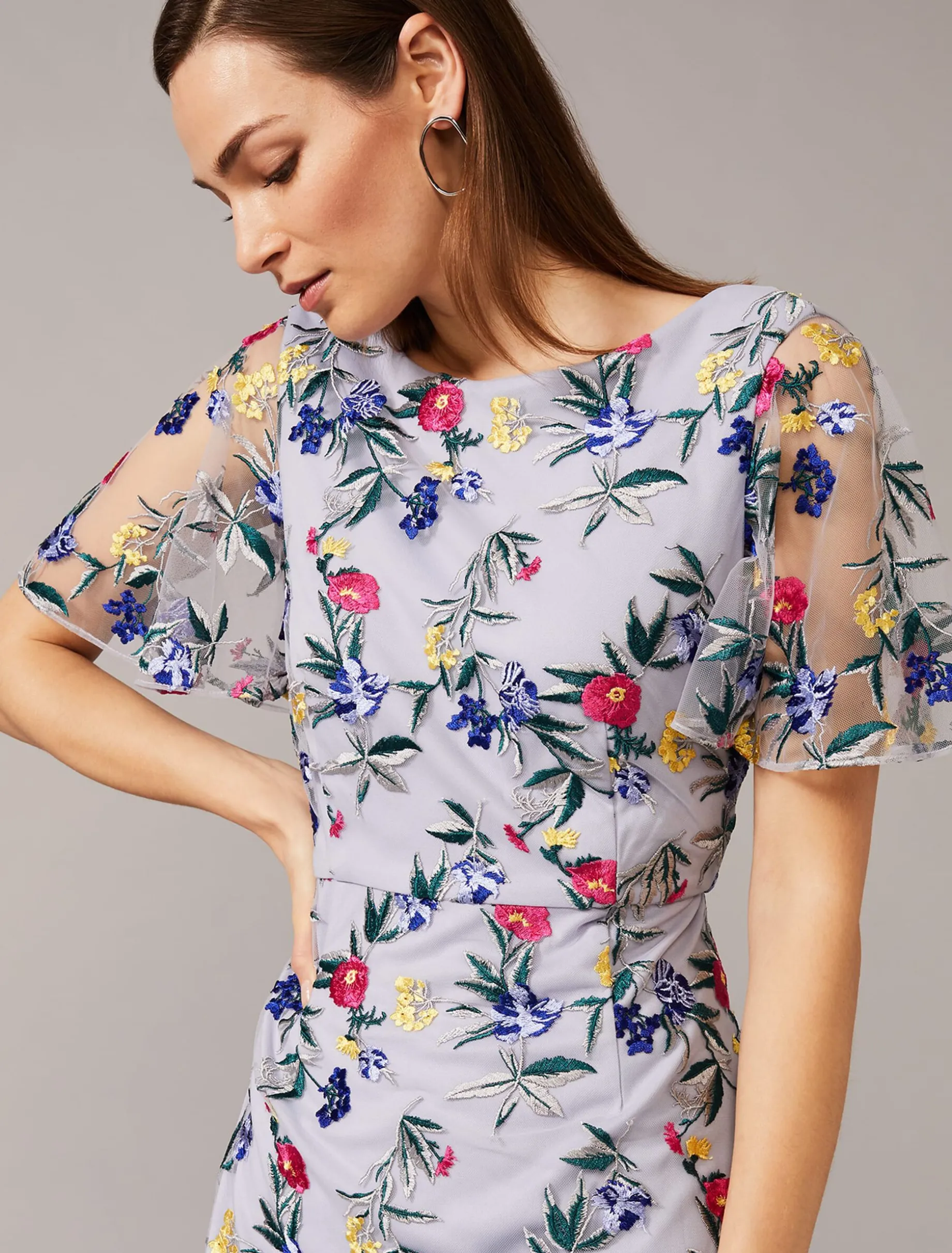 Lorie Floral Embroidered Dress