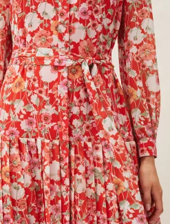 Lottie Floral Pleated Shirt Dress