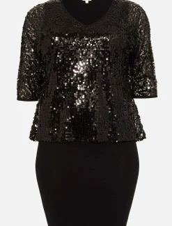Lottie Sequin Knit Dress