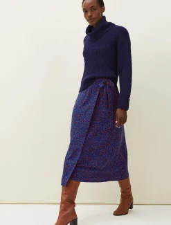 Lou Lou Animal Print Wrap Skirt