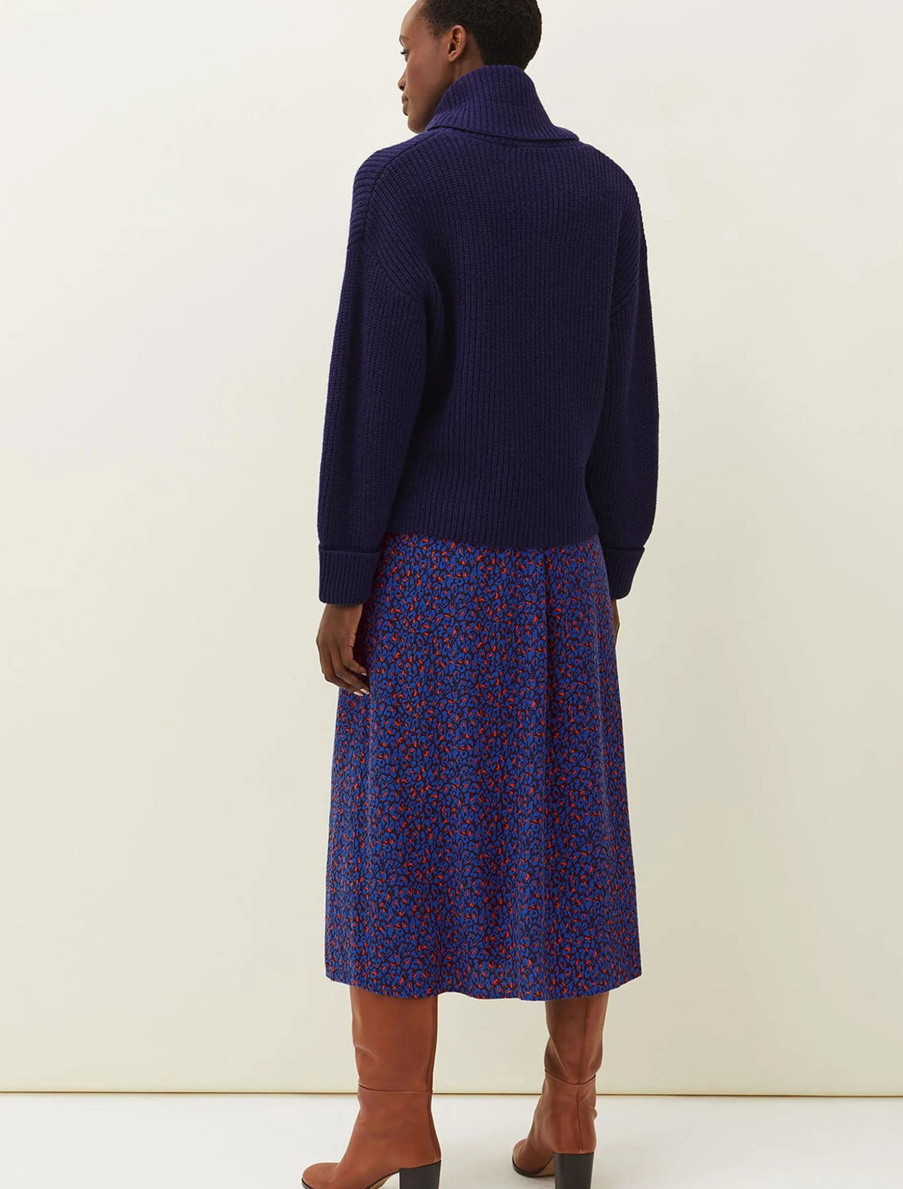 Lou Lou Animal Print Wrap Skirt