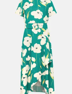 Lou-Poppy Frill Midi Dress