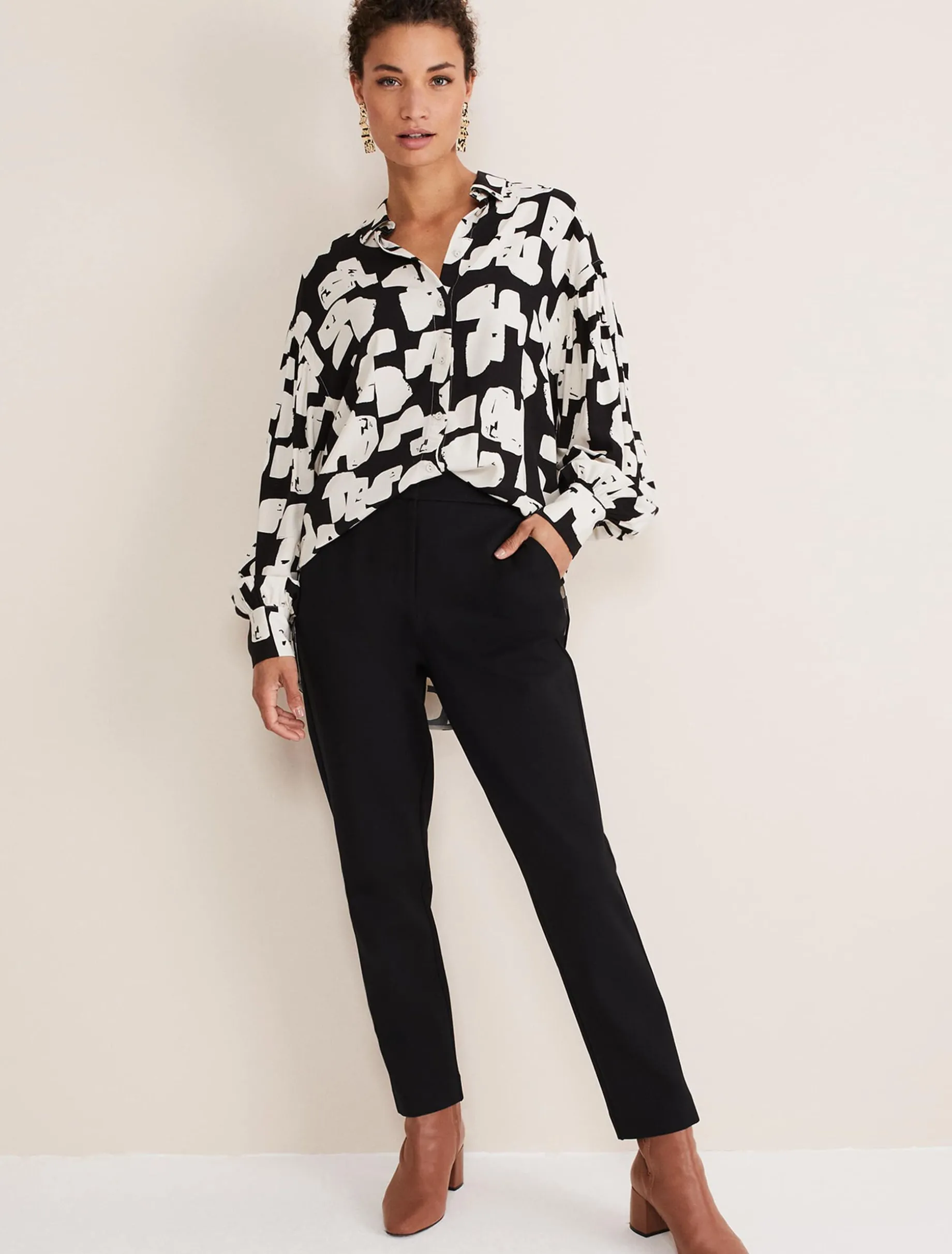 Luana Geo Print Blouse