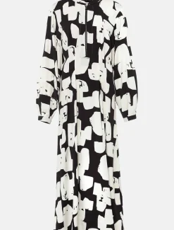 Luana Geo Zip Front Midi Dress