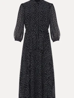 Luciana Spot Print Midi Dress