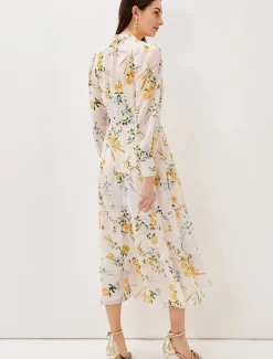 Lucie Floral Shirt Midaxi Dress