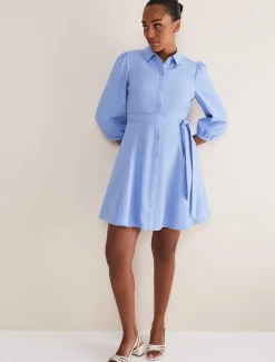 Lucie Linen Shirt Dress