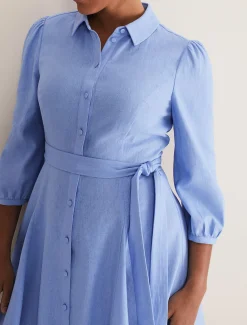 Lucie Linen Shirt Dress