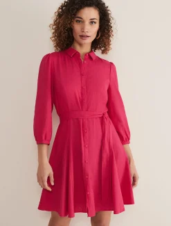 Lucie Linen Shirt Dress