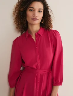Lucie Linen Shirt Dress