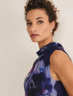 Lucinda Floral Chiffon Midi Dress