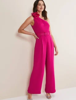 Luisa One Shoulder Jumpsuit