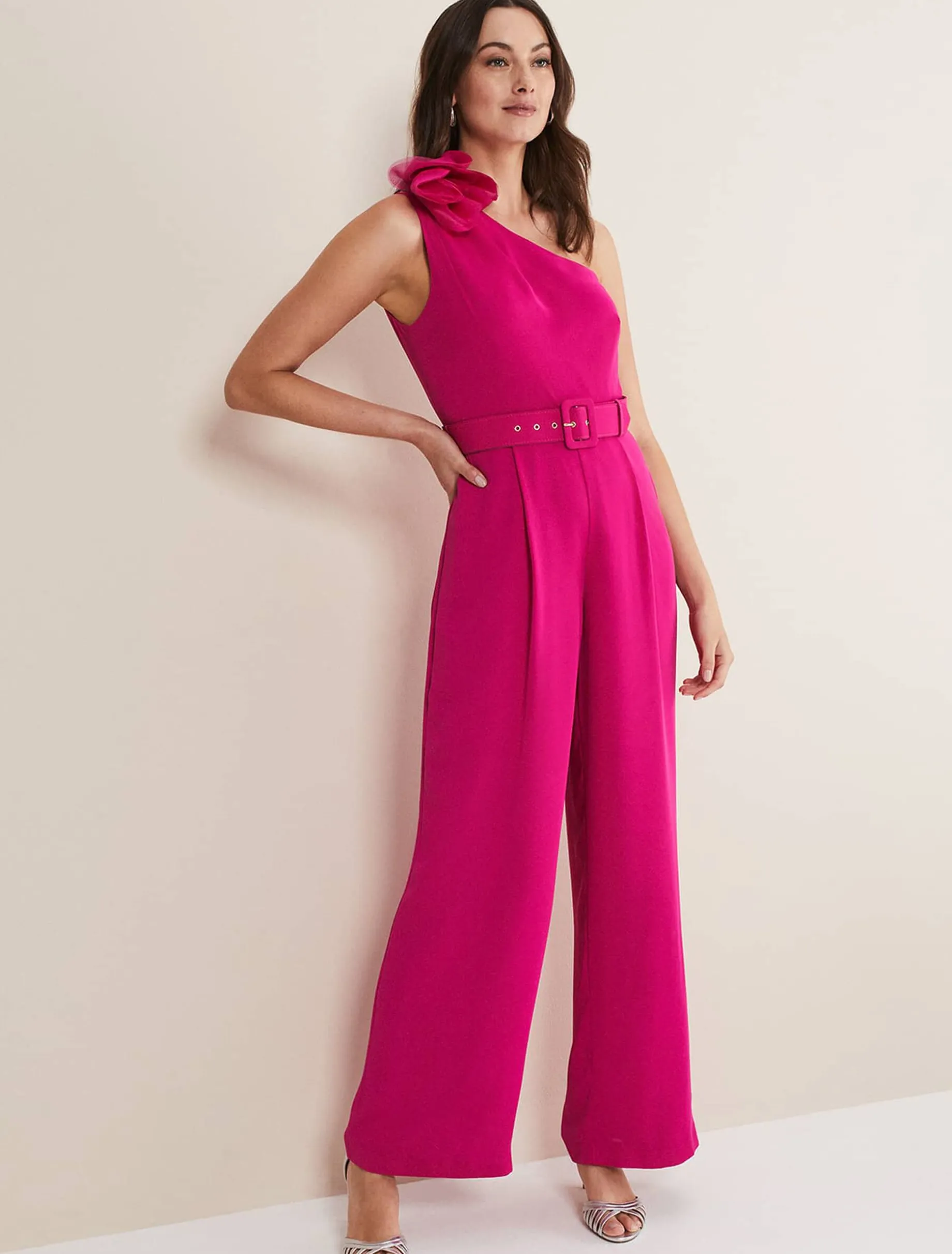 Luisa One Shoulder Jumpsuit