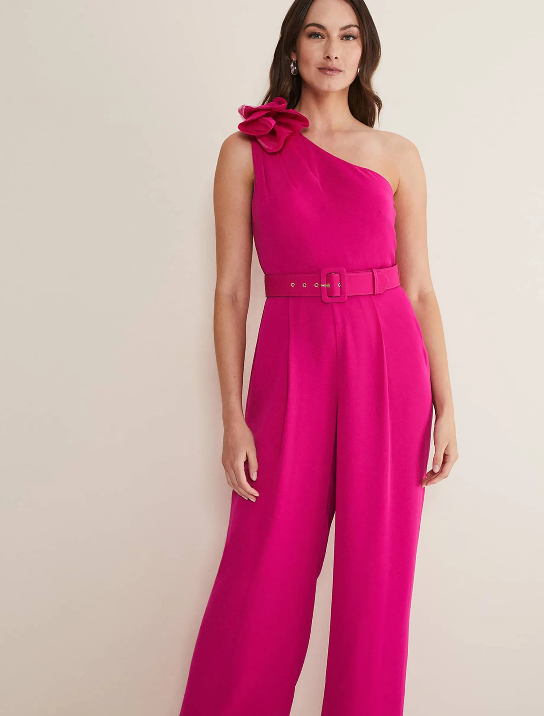 Luisa One Shoulder Jumpsuit