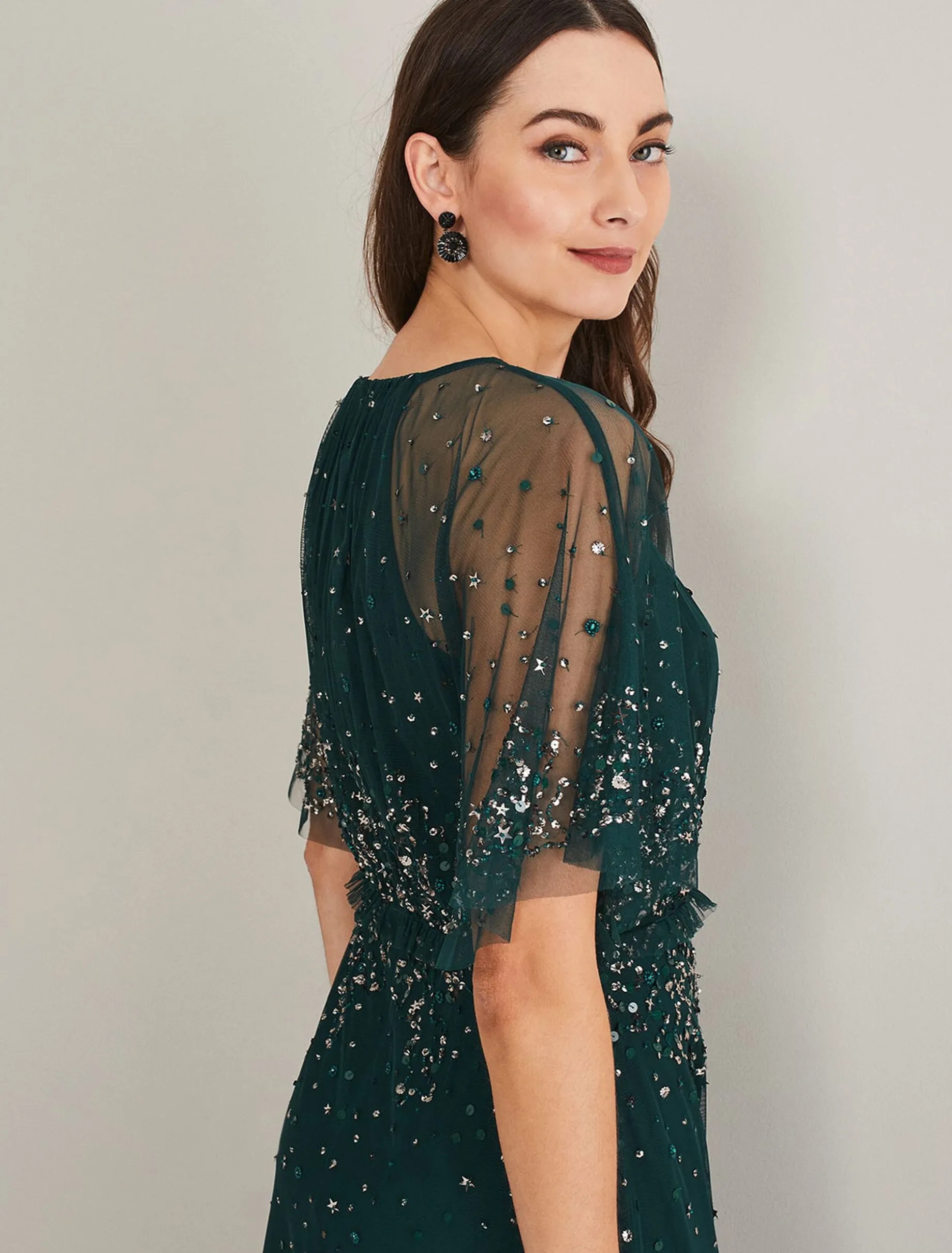 Lumi Short Tulle Beaded Dress