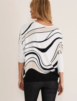 Macie Contour Longline Print Knit