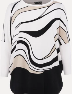 Macie Contour Longline Print Knit